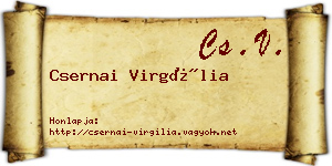 Csernai Virgília névjegykártya